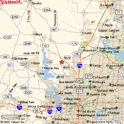 National Well Supplies Company -  Dallas - Fort Worth (Haslet, Texas) Office Map 